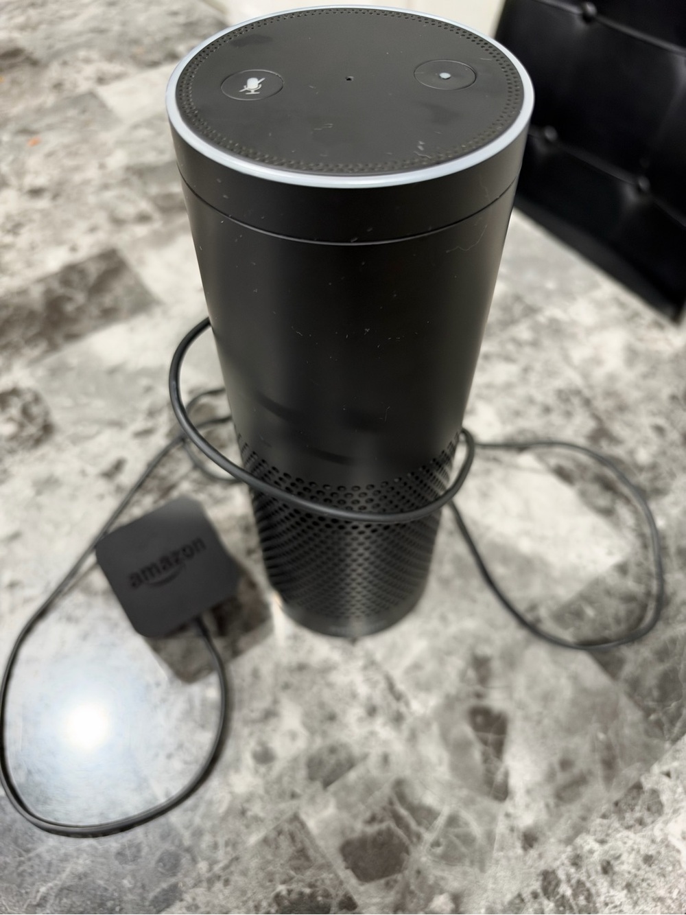 Amazon Black Portable Voice-Controlled Smart Speaker